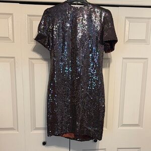 “St. Martin” Sequin Short Sleeve Dress